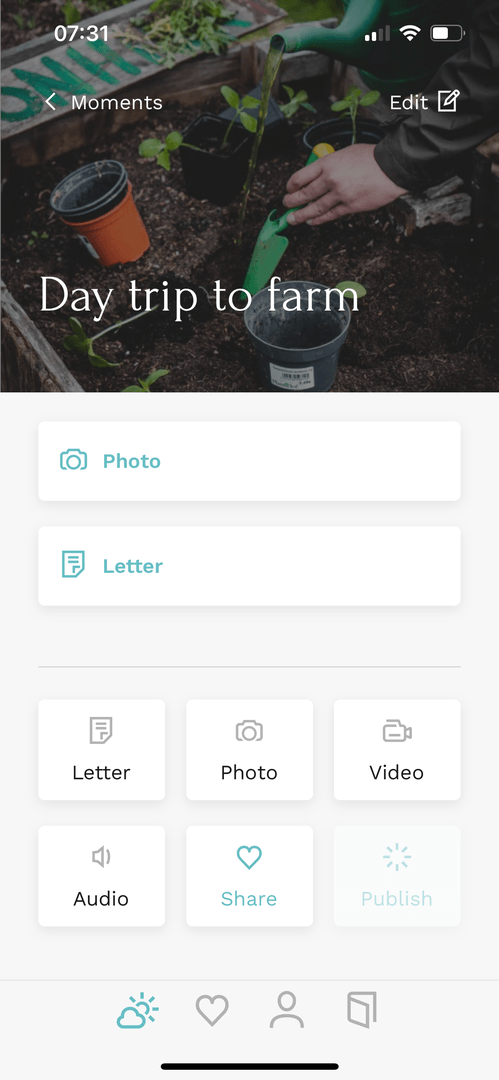 Journals: Create Moment
